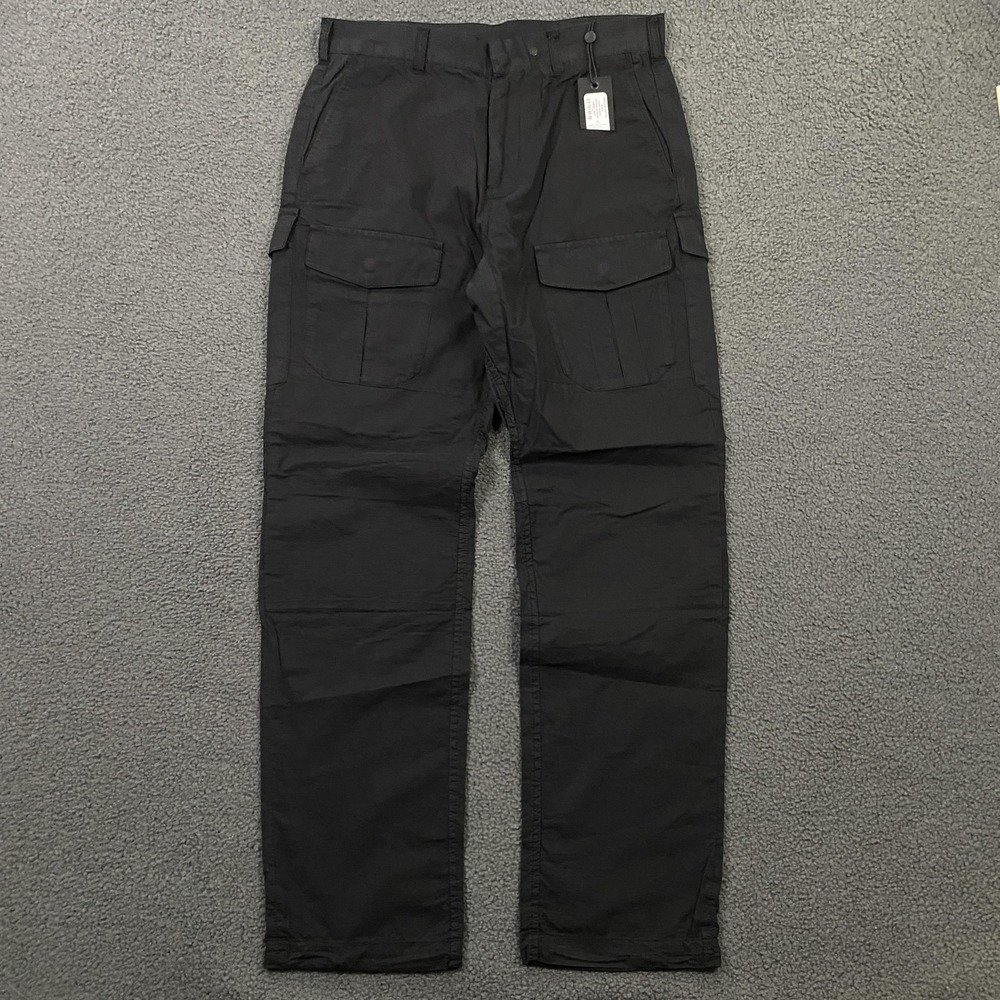 Rag & Bone Pants Mens 30 Black Flyn Paper Cotton Ripstop Cargo Drawcord‎ Hem